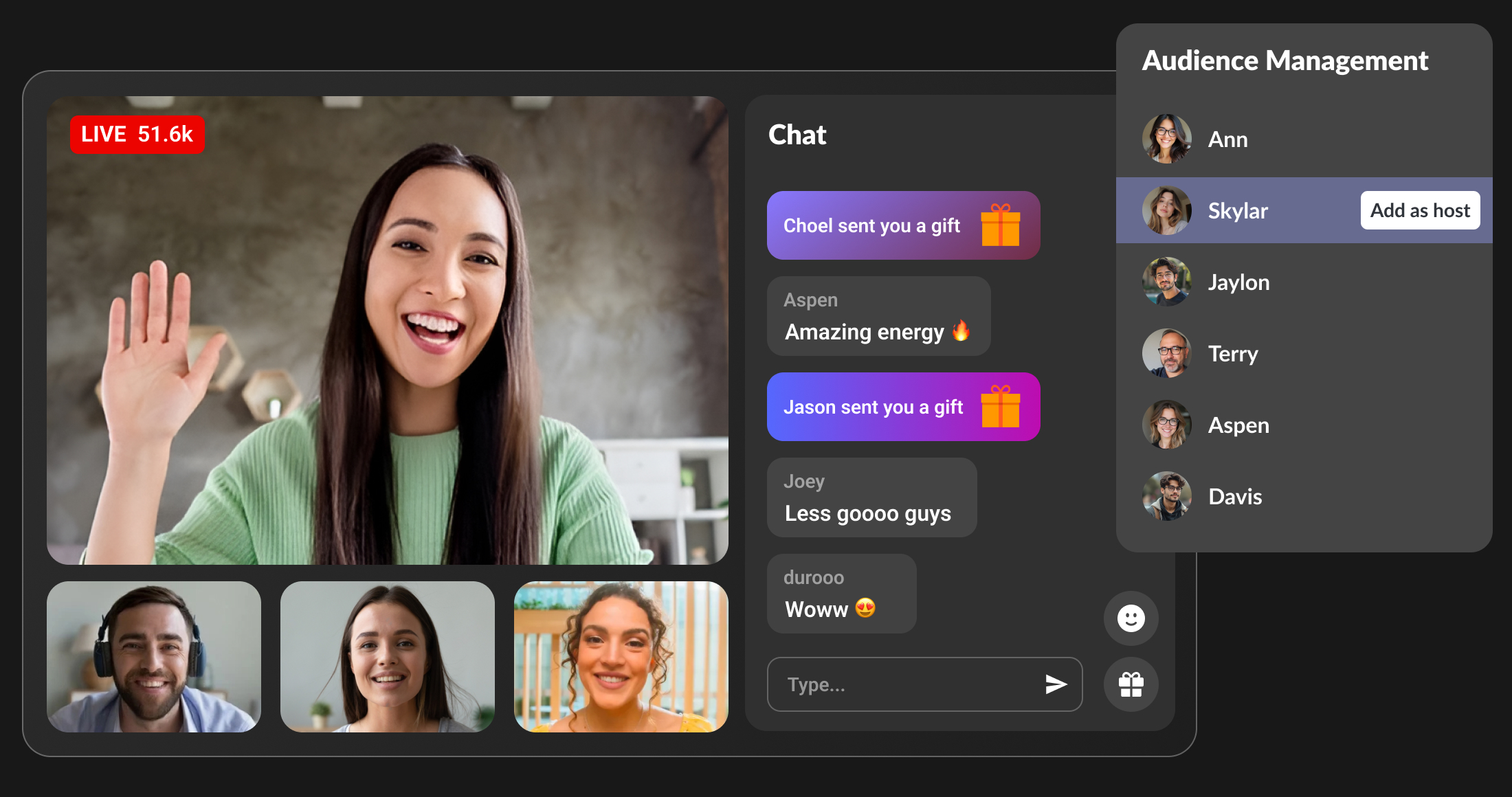 Deliver Real-time Streaming to 100K+ Viewers with Multiple Hosts