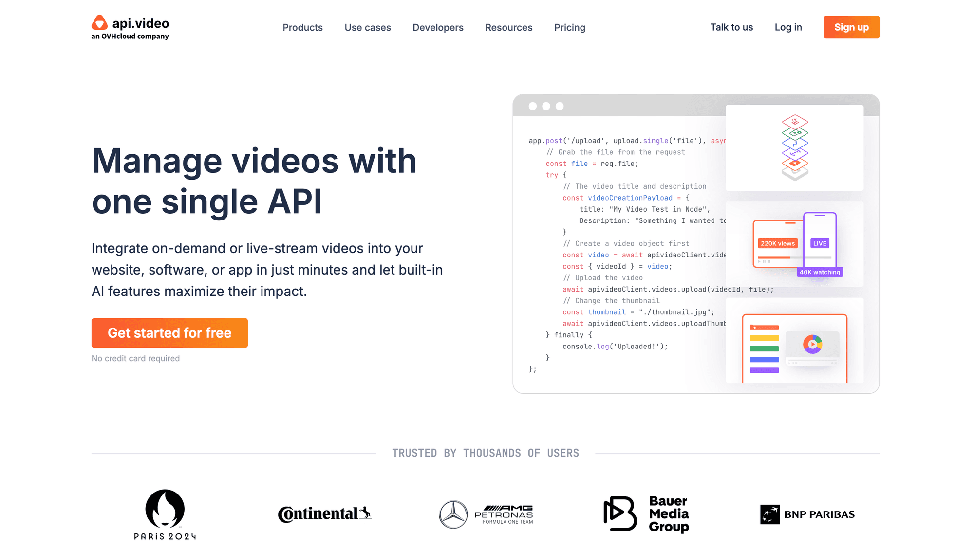Video SDK Image