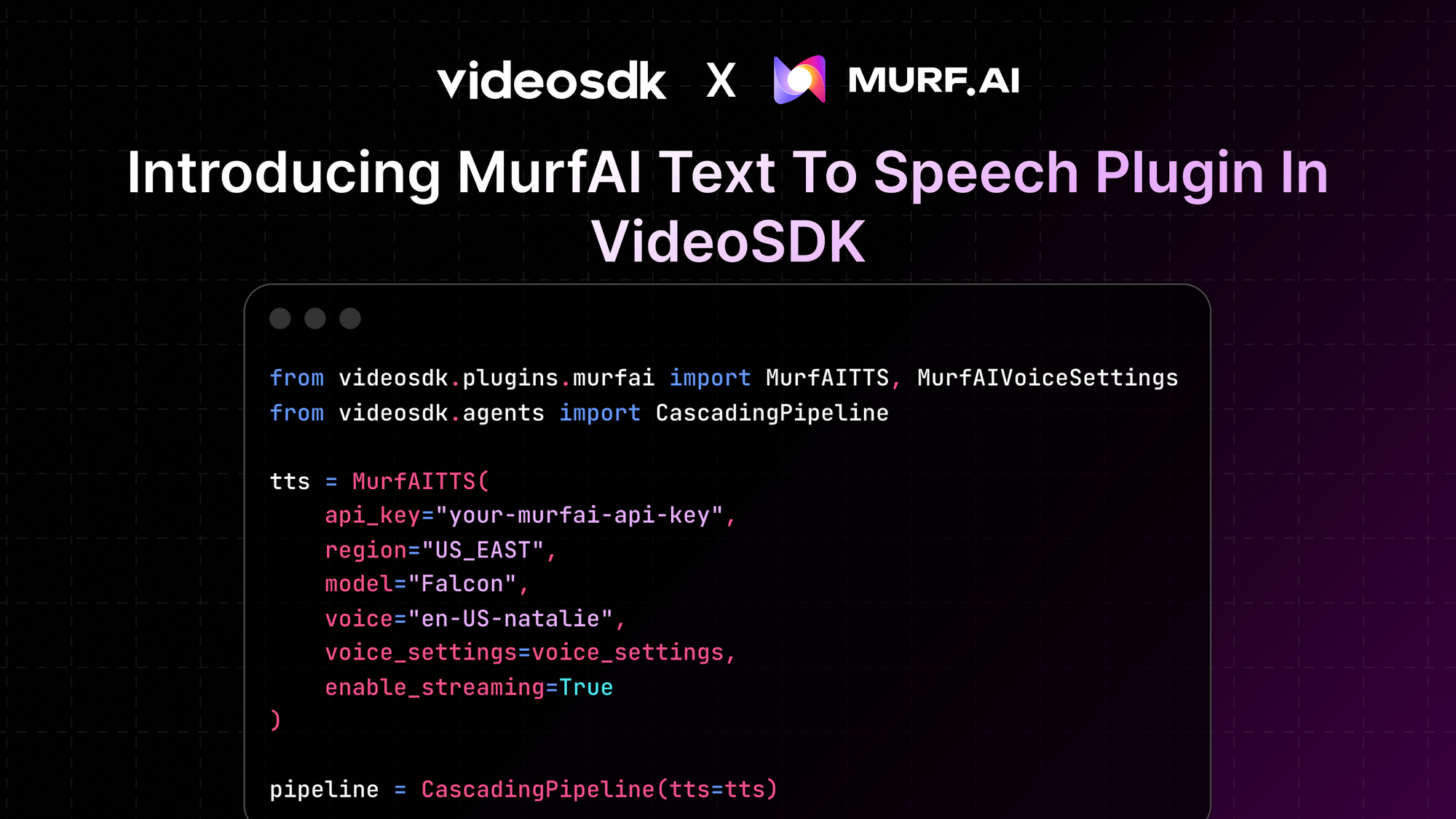 Introducing the MurfAI Text To Speech Plugin in VideoSDK