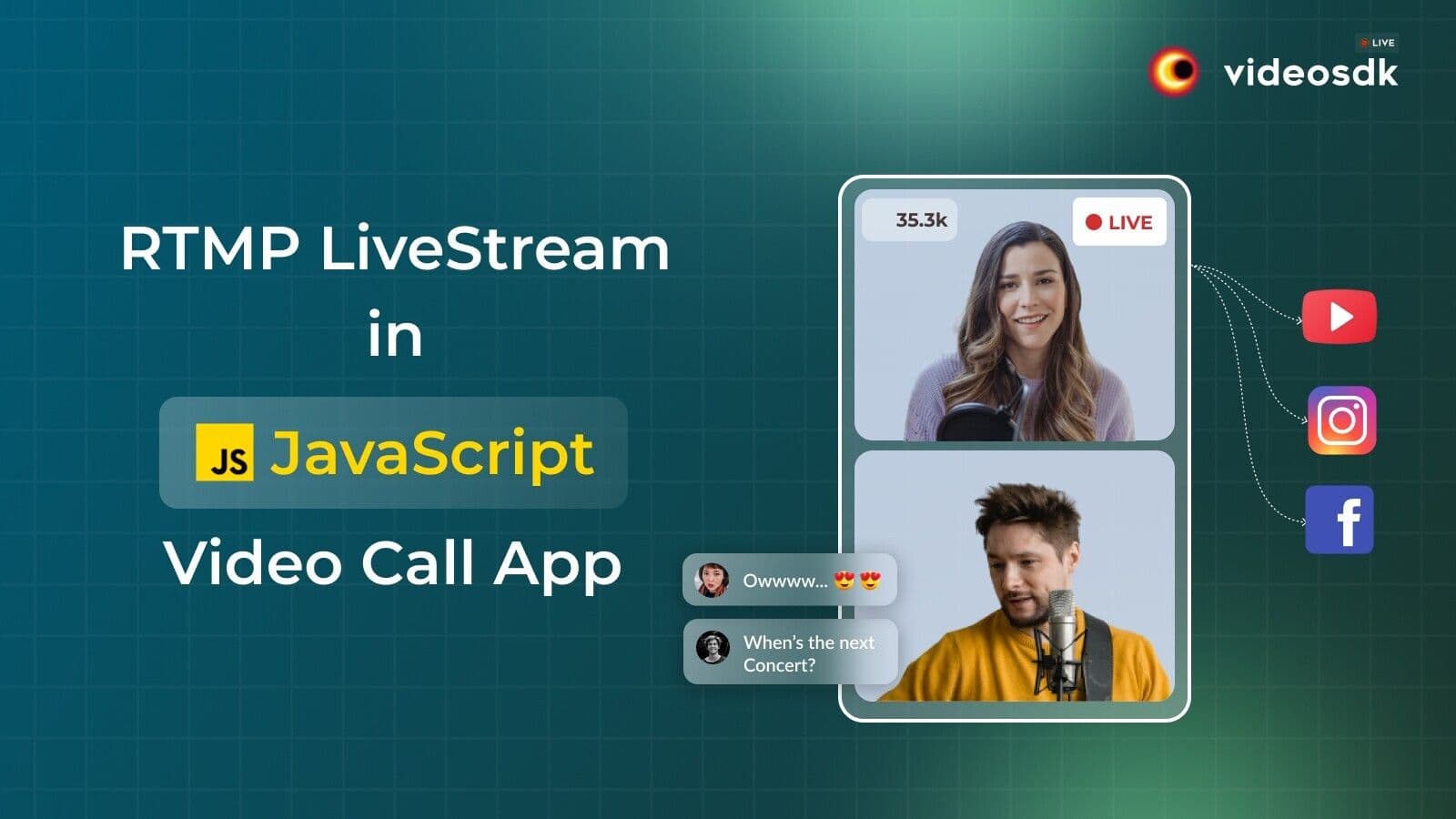 How to Integrate RTMP Livestream in JavaScript Video Chat App? How to Integrate RTMP Livestream in JavaScript Video Chat App?