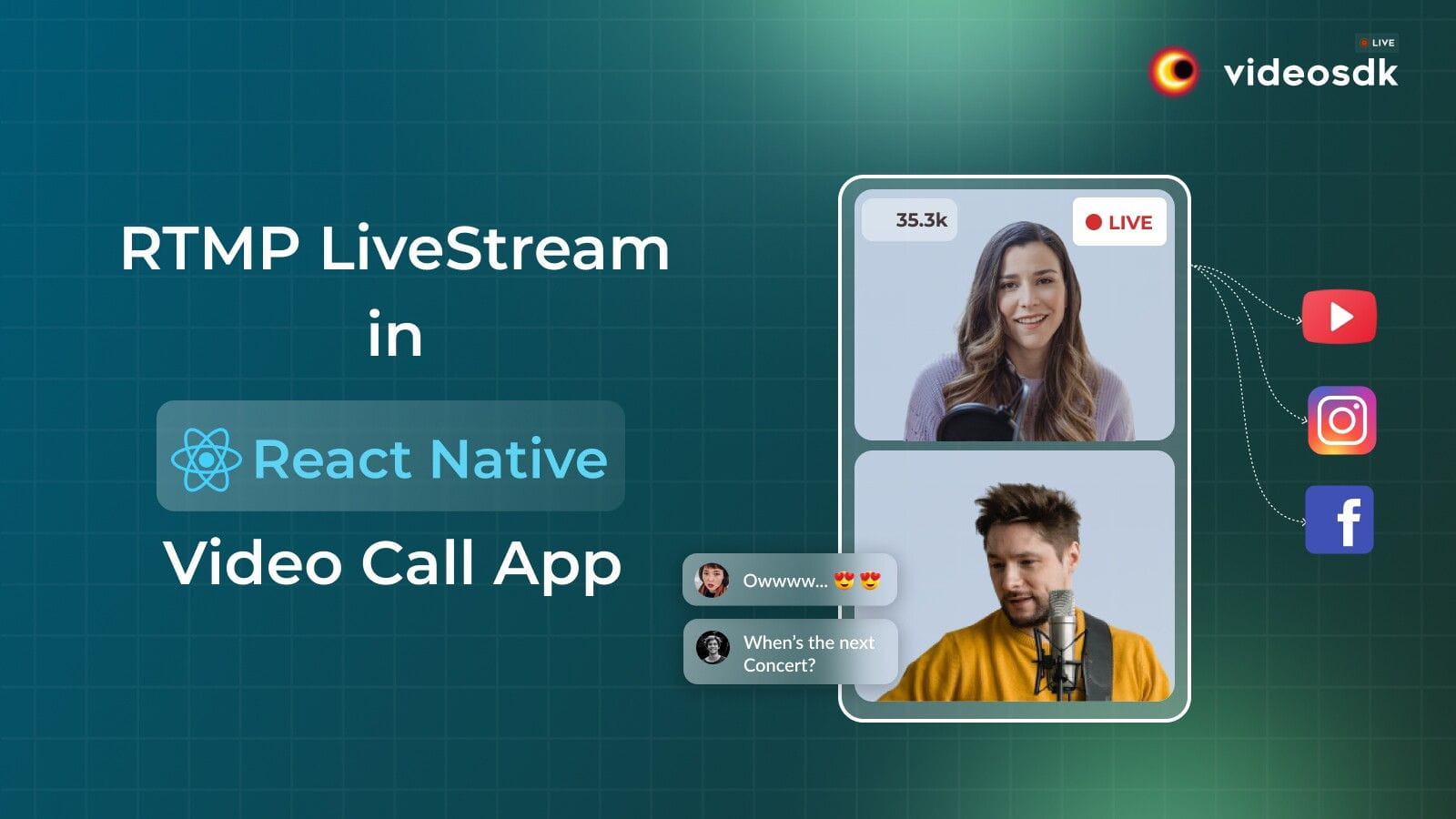 How to Integrate RTMP Live Stream in React Native Video Call App? How to Integrate RTMP Live Stream in React Native Video Call App?