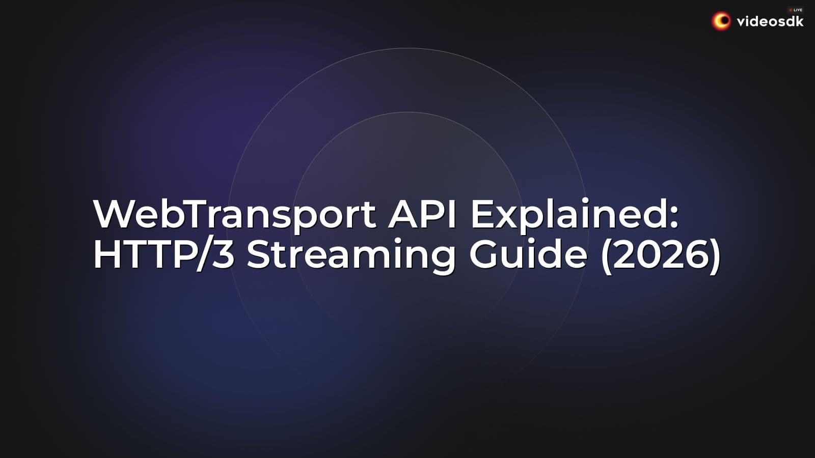 WebTransport API Explained: HTTP/3 Streaming Guide (2026) WebTransport API Explained: HTTP/3 Streaming Guide (2026)