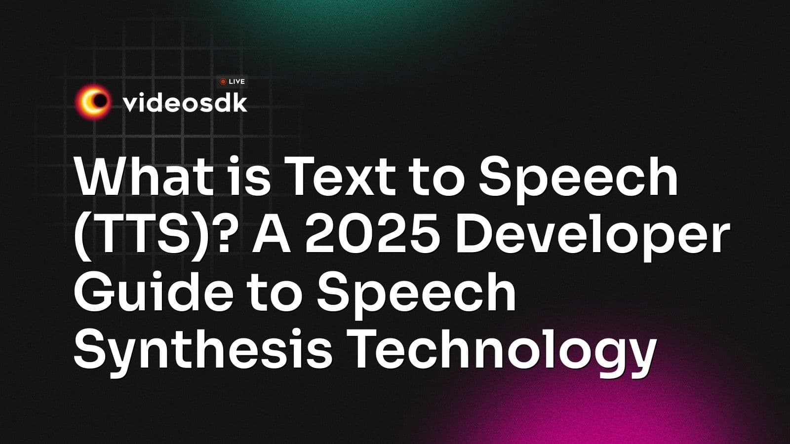 What is Text to Speech (TTS)? A 2025 Developer Guide to Speech Synthesis Technology What is Text to Speech (TTS)? A 2025 Developer Guide to Speech Synthesis Technology